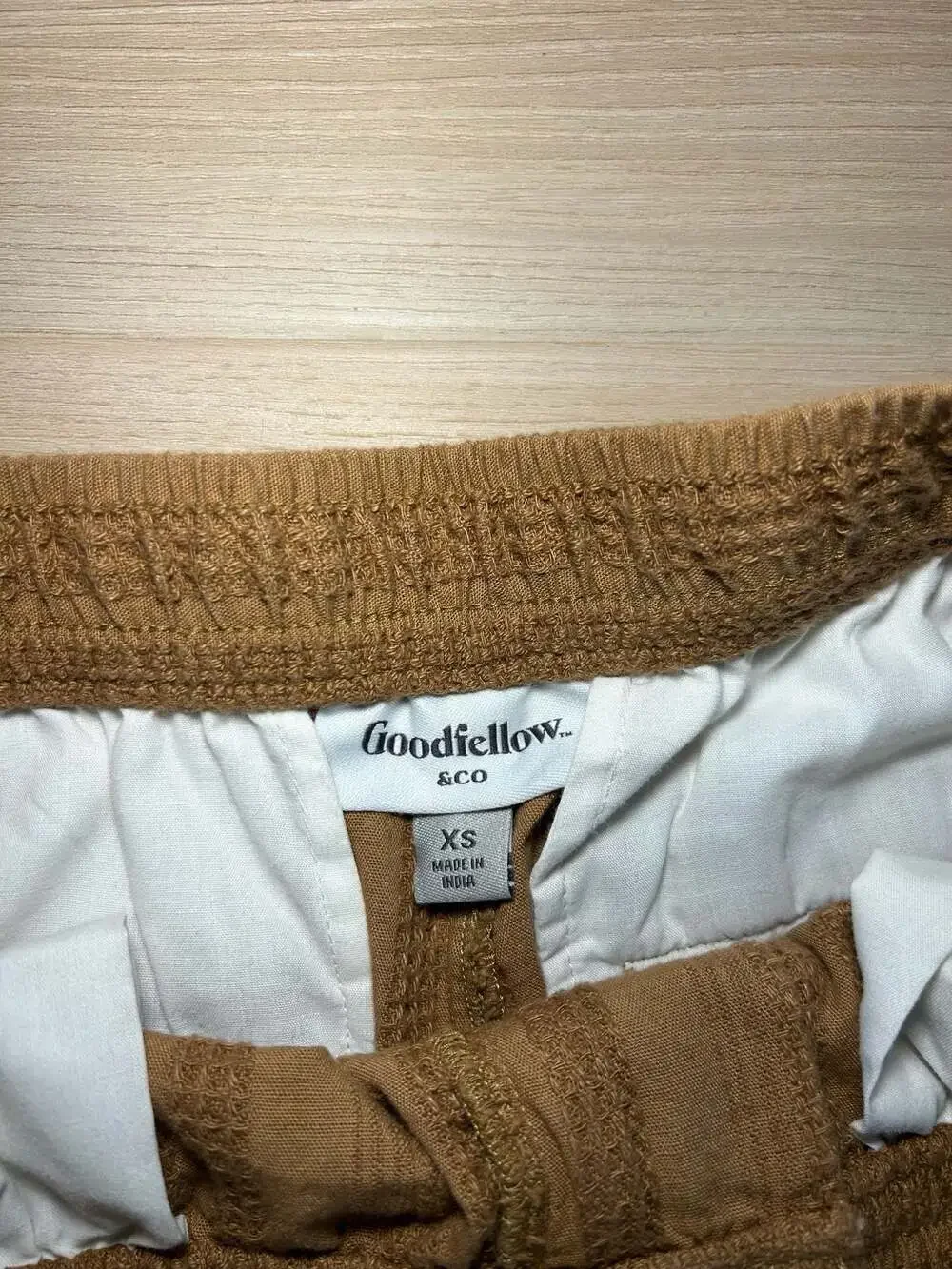 Goodfellow & Co Men's Textured Striped Elastic Waist Shorts